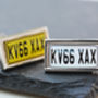 Personalised Car Number Plate Cufflinks, thumbnail 6 of 9