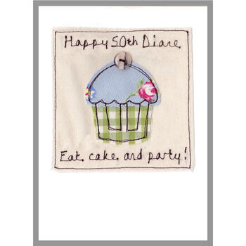 Personalised Cake 1st Or Any Birthday Card For Girl, 8 of 12