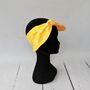 Yellow Star Vintage Rockabilly Headscarf, thumbnail 2 of 3
