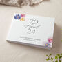 Pressed Floral Personalised Date Wedding Guest Book, thumbnail 1 of 2