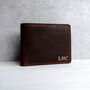 Personalised Men's Brown Leather Rfid Trifold Wallet, thumbnail 1 of 5