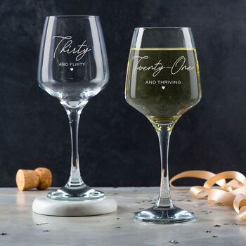 Personalised Wine Glass 50th Birthday Gift For Mum Or Friend, 9 of 9