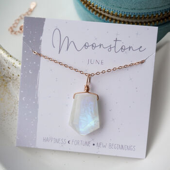 Rainbow Moonstone Necklace, 3 of 10