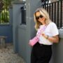 Pink Graffiti Hearts Bag Strap | Extra Long Crossbody Replacement Bag Strap, thumbnail 2 of 3