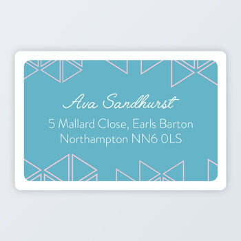 Personalised Address Roll Labels 76x50mm, 4 of 9