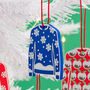 Christmas Jumper Tree Decoration Snowfall, thumbnail 2 of 4