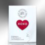 Xoxo Red Love Heart Valentine's Day Enamel Pin, thumbnail 4 of 8
