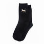 Embroidered Cheetah Ankle Socks Black, thumbnail 4 of 4