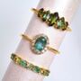 Natural Emerald Ring In Silver And Gold Vermeil Plated, thumbnail 11 of 12
