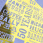 Personalised 50th Golden Anniversary Home Print, thumbnail 7 of 9