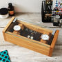 Personalised Etched Glass Cufflinks And Watch Box, thumbnail 1 of 11