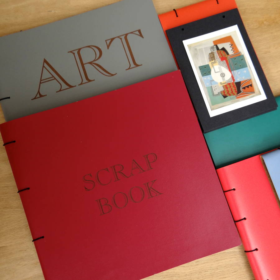 personalised leather scrapbook by artbox