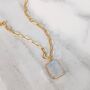 The Rectangle Moonstone Necklace, thumbnail 1 of 9