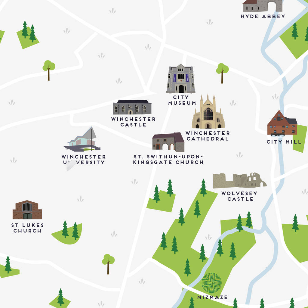 Winchester Tourist Map