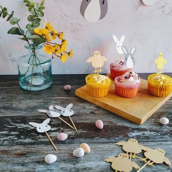 Easter Bunny Cupcake Toppers, 12 of 12