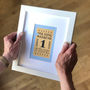 Personalised Ticket To Retirement Art Print, thumbnail 1 of 5