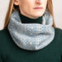 Soft Knitted Fair Isle Lambswool Snood, thumbnail 5 of 12