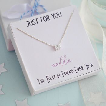 Sterling Silver Sliding Initial Necklace, 5 of 12