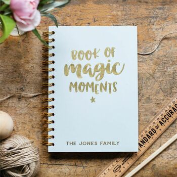 Personalised Magic Moments Family Keepsake Notebook, 2 of 9
