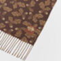 Chocolate Acorn Jacquard Scarf, thumbnail 4 of 5