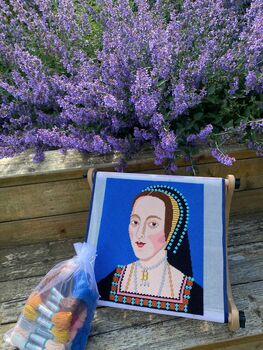 Anne Boleyn Tapestry Kit With 100% British Wool, 3 of 4