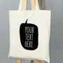 Personalised Speech Bubble Tote Bag, thumbnail 2 of 6