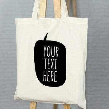 Personalised Speech Bubble Tote Bag, 2 of 6
