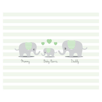 Personalised Elephant Baby Shower Guest Book Print, 3 of 5