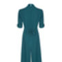 Glamorous Trouser Suit In Emerald Moss Crepe, thumbnail 4 of 4