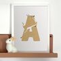 A For Antelope Children's Initial Print, thumbnail 1 of 3