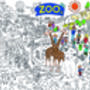 Zoo Colouring In Poster, thumbnail 6 of 6