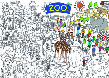 Zoo Colouring In Poster, 6 of 6