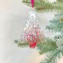 Silver Merry Christmas Decorative Hanging Sign, thumbnail 5 of 7