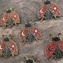 Mystical Ladybird, Ladybug Bettle Enamel Pin, Celestial Moon And Star, thumbnail 1 of 4