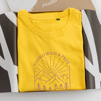 'Young, Wild And Free' Cotton T Shirt, 2 of 7