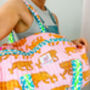 Handmade Indian Tiger Weekend Bag, thumbnail 4 of 9
