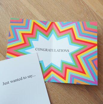 Rainbow Congratulations Card, 2 of 7