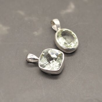 Green Amethyst Silver Necklace: February Birthstone, 3 of 12