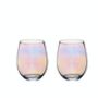 Iridescent Tumbler Or Stemless Wine Glass Set Of Two, thumbnail 2 of 2