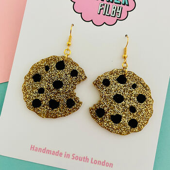 Cookie Glitter Earrings, 2 of 2