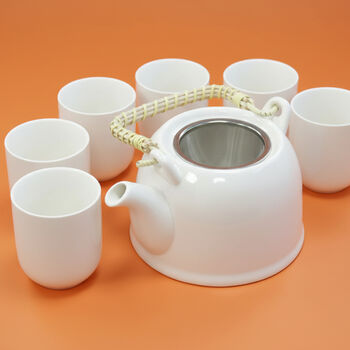 Herbal Teapot And Tea Cup Gift Set For Tea Drinkers, 10 of 12