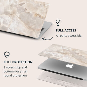 Beige Marble Hard Case For Mac Book And Mac Book Pro, 3 of 8