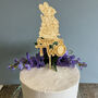 Personalised Bunny Rabbit Wooden Name Age Cake Topper, thumbnail 2 of 4