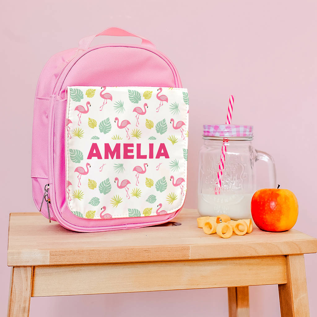 Personalised Backpack With Tropical Flamingo Design By The Little ...