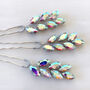 Large Ab Crystal Hair Pins, thumbnail 1 of 2