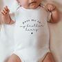 Personalised Pass Me To My Brother Baby Vest, thumbnail 1 of 2