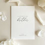 Luxury 'Letter To My Brother On My Wedding Day' Card, Elegant Calligraphy Design, thumbnail 8 of 11