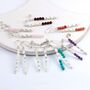 Mismatched Sterling Silver And Precious Stone Drop Earrings, thumbnail 1 of 9