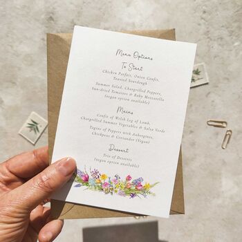 Spring Wedding Gatefold Invitation, 3 of 9