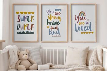 You Are So Loved Nursery Print, 4 of 5